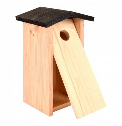 ESSCHERT DESIGN Nichoir &agrave; m&eacute;sange charbonni&egrave;re - l 13,7 x l 17 x h 28,3 cm - noir