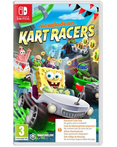 JUST FOR GAMES Nickelodeon Kart Racers Code in a box Nintendo Switch 