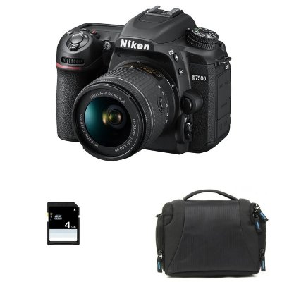 NIKON  D7500 + AF-P DX NIKKOR 18-55 mm f/3.5-5.6G VR + Sac + SD 4Go