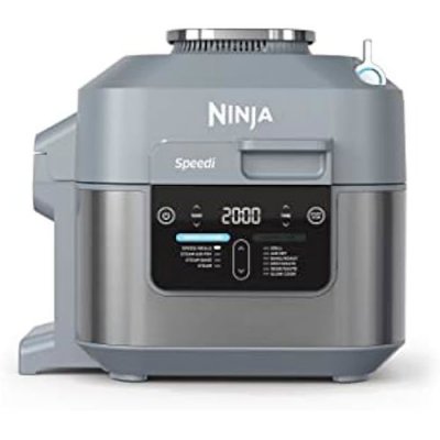 NINJA  Speedi Cuiseur rapide et friteuse &agrave; air sans huile 5,7 L Gris