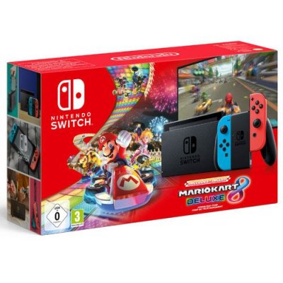 Nintendo Switch + Joy-Con N&eacute;on + Mario Kart 8
