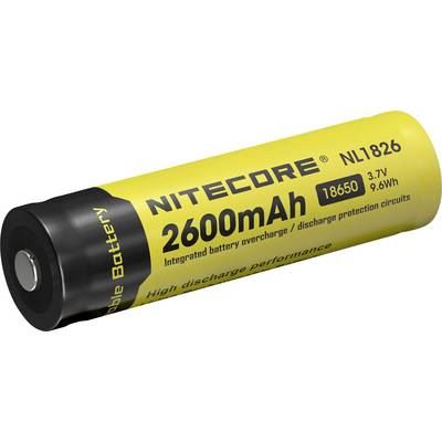 NL1826 Pile rechargeable sp&eacute;ciale 18650 Li-Ion 3.7 V 2600 mAh