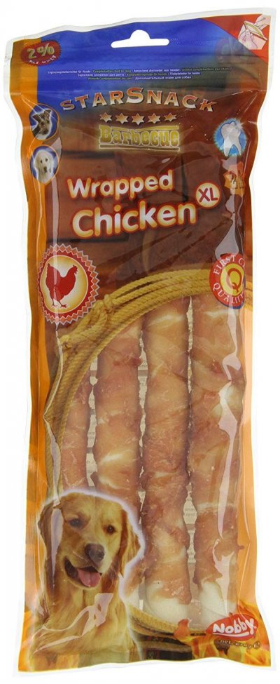 NOBBY  Friandise pour Chien Poulet Stick Enrob&eacute; 25 cm/Diam&egrave;tre 20 mm