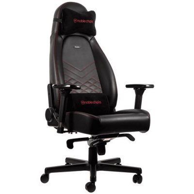 NOBLECHAIRS  si&egrave;ge icon noir/rouge noir