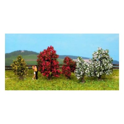 NOCH  - 25420 - Mod&eacute;lisme Ferroviaire - Arbres - Arbustes En Fleurs - 5 Pi&egrave;ces
