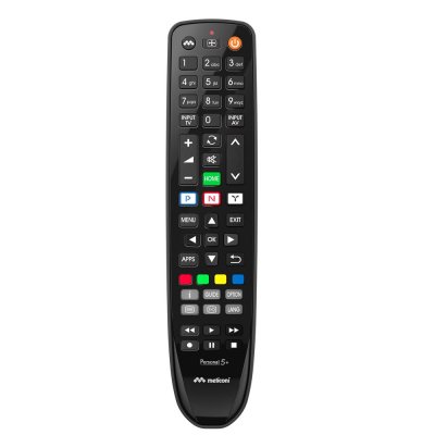 MELICONI Noir 2.8x5x23.3cm Personal 5+ - T&eacute;l&eacute;commande De Remplacement Pour Tv Panasonic