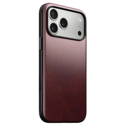 NOMAD  Coque Modern Horween Leather Apple iPhone 17 Pro Max - Burgundy