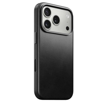 NOMAD  Coque pour iPhone 17 Pro MagSafe en Cuir Horween Traditional Antichocs Noir
