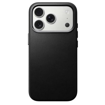 NOMAD  Coque pour iPhone 17 Pro MagSafe en Cuir Traditional Antichocs Noir