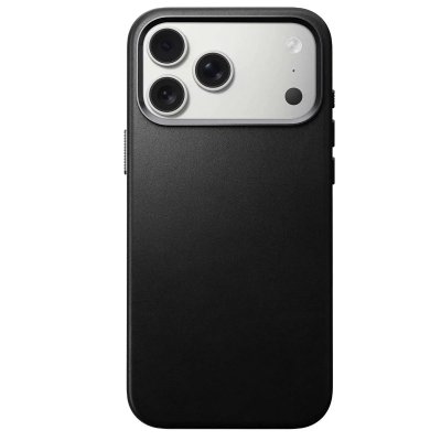 NOMAD  Coque pour iPhone 17 Pro Max MagSafe en Cuir Traditional Antichocs Noir