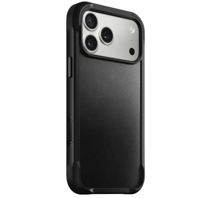 NOMAD  Coque Rugged Horween Leather Apple iPhone 17 Pro Max - Noir