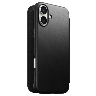 NOMAD  &Eacute;tui Portefeuille pour iPhone 17 MagSafe en Cuir S&eacute;rie Modern Noir