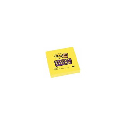  Notes Adh&eacute;sives Post-it Super Sticky 7,6 x 7,6 cm - Jaune