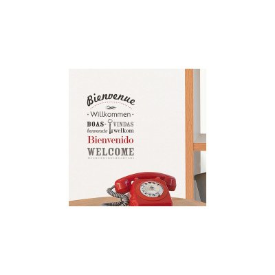 NOUVELLES IMAGES  - Sticker mural bienvenue en plusieurs langues