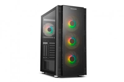 NOX  hummer horus argb e-atx cristal templado usb 3. 0 negra