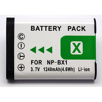 QUMOX NP-BX1 NPBX1 1240mAh  batterie pour Cyber-Shot DSC-RX100 RX100