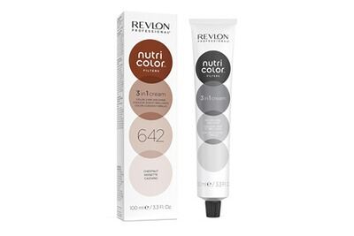 REVLON PROFESSIONAL Nutri Color Filters Mascarilla de Color Instant&aacute;nea 642 Chestnut