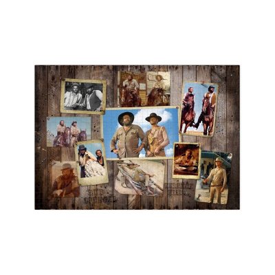  Oakie Doakie Dice Bud Spencer & Terence Hill Jigsaw Puzzle Western Photo Wall 1000 Pieces 