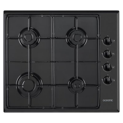 OCEANIC  OCEACTG4EB1 Table de cuisson au gaz Noir - 4 foyers