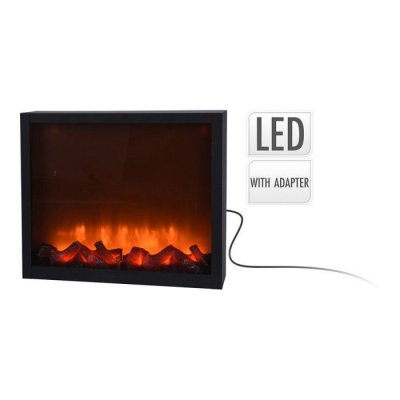 WAYS Oem Led 41x25x10 Cm Electric Fireplace Noir One Size / EU Plug 