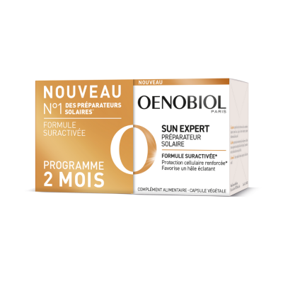 Oenobiol Sun Expert Pr&eacute;paration Solaire 2x30 Capsules TU Blanc
