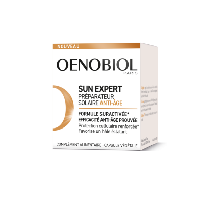 Oenobiol Sun Expert Pr&eacute;paration Solaire Anti Age 30 Capsules TU Blanc