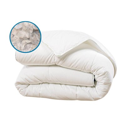 OLYMPE LITERIE  - Couette sweetness 220x240 cm Laine pure - Blanc