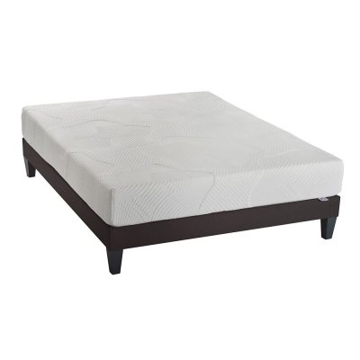 OLYMPE LITERIE  Ensemble OSLO 180x200 cm Matelas M&eacute;moire de forme + Sommier Bois Ferme