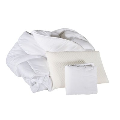 OLYMPE LITERIE  - Pack Prot&egrave;ge matelas + Couette + Oreiller 90x190 cm