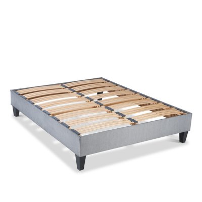 OLYMPE LITERIE  - Sommier en kit Ergostar - Gris clair - 180x200 cm 