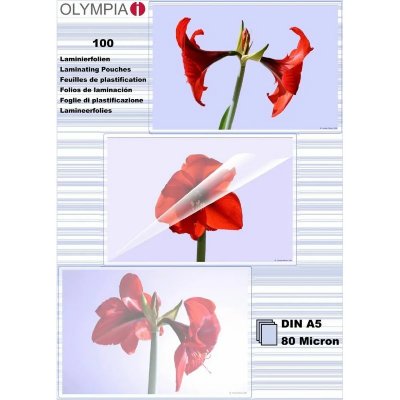OLYMPIA  Laminating Pouches Din A5 80 Microns 100 Units Clair