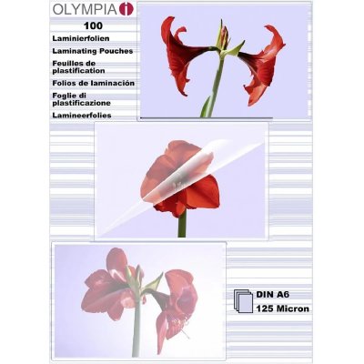 OLYMPIA  Laminating Pouches Din A6 125 Microns 100 Units Clair