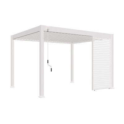  Ombr&eacute;a Panneau brise-vue ventelles horizontales 1,3M Ombr&eacute;a - Blanc