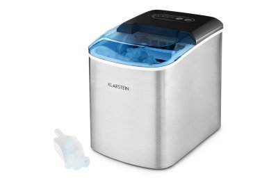 KLARSTEIN On-the-rocks machine &agrave; gla&ccedil;ons led 12kg / 24h r&eacute;servoir 2,1l inox