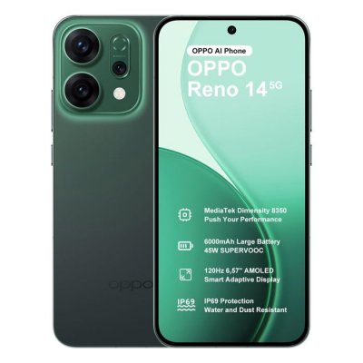 OPPO  Reno14 FS 5G 12Go RAM 512Go Bleu &Eacute;cran 6.57&rdquo; AMOLED 6000mAh