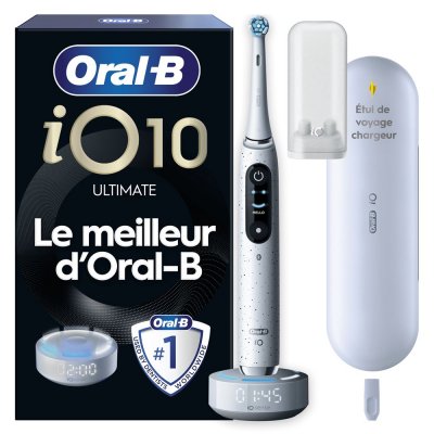 ORAL B Oral-B iO SERIES 10 Adulte Brosse &agrave; dents vibrante Blanc