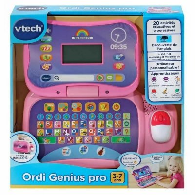 VTECH Ordinateur Genius Pro Rose  - Le Jouet