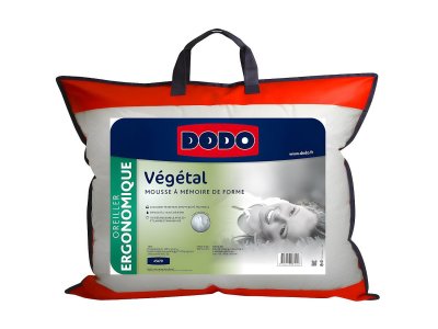 DODO Oreiller ergonomique 45x70 cm  VEGETAL