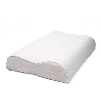 LINNEA Oreiller ergonomique 55x40 cm pilo visco-v&eacute;g&eacute;tal &agrave; m&eacute;moire de forme