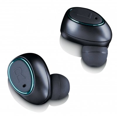  Oreillettes bluetooth tws ipx4 avec bo&icirc;tier de noir
