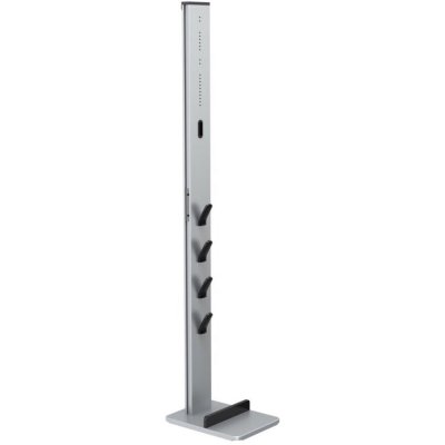 Organiseur sur pied pr aspirateur sans fil, 29,5x22x128cm, argt/noir