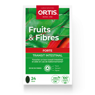 ORTIS Fruits&fibres forte transit intestinal 24 comprim&eacute;s