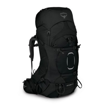 Osprey Aether 65 Sac de Grande Randonn&eacute;e Homme Black - S/M
