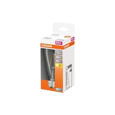 OSRAM  ampoule LED E27 2,5&nbsp;W rustique 827 transp