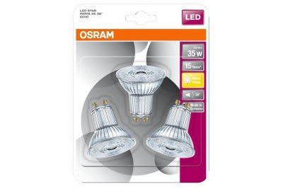 OSRAM  Ampoule LED Plastique 2.3 W GU10 Transparent 3 Pi&egrave;ces