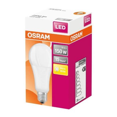 OSRAM  Ampoule LED Standard d&eacute;polie avec radiateur 20W=150 E27 chaud