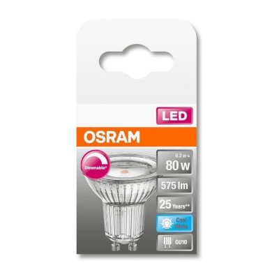 OSRAM  r&eacute;flecteur verre LED GU10 7,9&nbsp;W 940 120&deg; dim