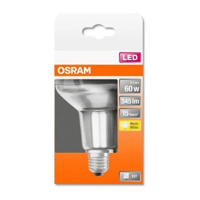 OSRAM  Spot R80 LED verre clair 4,3W E27 345lm 2700K - Blanc chaud