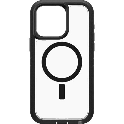 OTTERBOX  Coque Defender Rugged avec MagSafe iPhone 15 Pro Max - Transparent / Noir