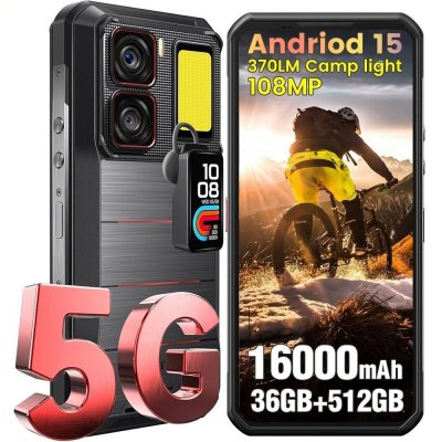 OUKITEL  WP300 T&eacute;l&eacute;phone Portable 5G 36Go+512Go 6.8"" 108MP Dual SIM/NFC Noir